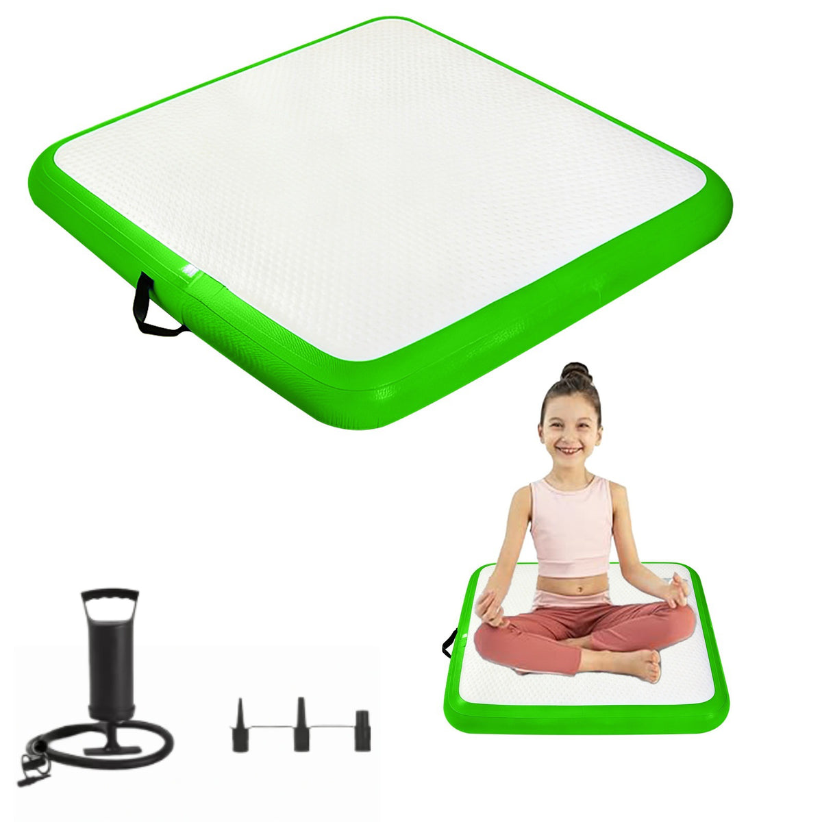 Inflatable Yoga Meditation Cushion Square Round Japanese Tatami Floor Pad
