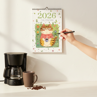 2026 Wall Calendar with Creative INS Style Design for Home Planning and Self-Discipline