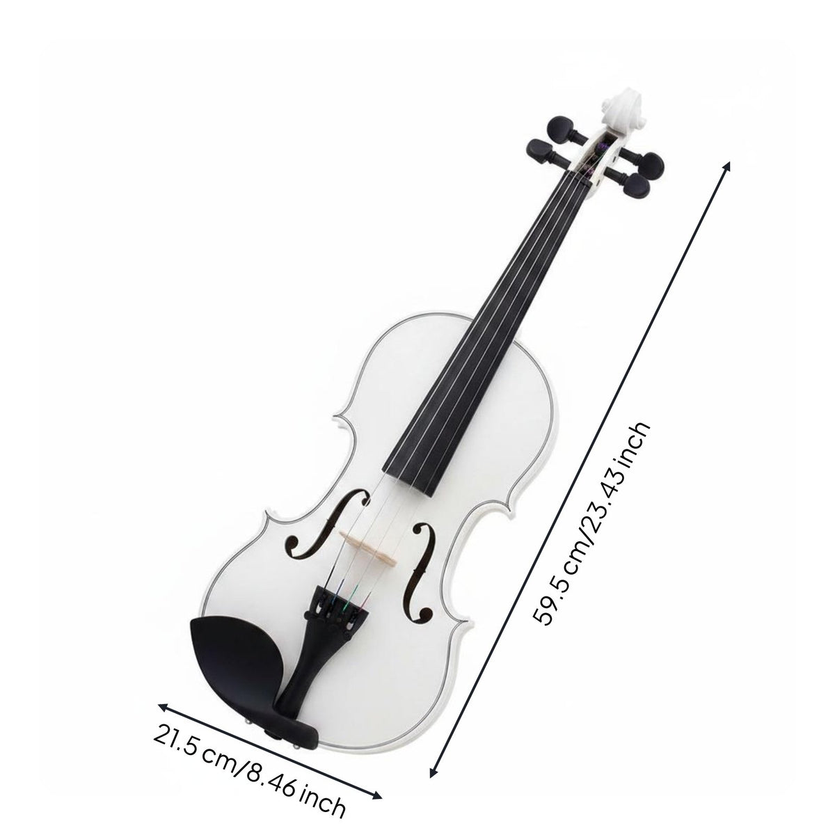 Rosin Included 4/4 Beginner Violin Package Clear Sound Full Size Violin Set Easy to Learn Solid Wood Practice Fiddle Gift Choice for Beginners, Students, Children, Music Class