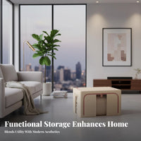Foldable Framed Container Foldable Framed clear paneled container particle-proof resistant for Moving, Adults