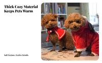 Warm Four-Legged Pet Pajamas Thickened Fleece Dog Jumpsuit Soft Material for Small Type Owners, Cold Weather, Outdoor Walks, Photo S