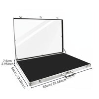 Card Show Display Case Briefcase Scratch-Resistant Lining Trading Card Display Case Portable Jewelry Showcase for Vendors, Stores