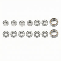 14 Pieces Rc Car Bearing Set for WLtoys 244016 Cylindrical Shape Rc Car Ball Bearings Low Friction Hobby Parts