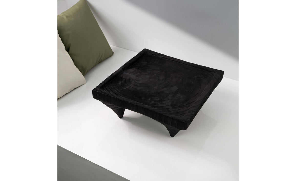 Tea Table Wood-Textured Square Table Compact Tabletop Tray for Simplicity Lovers, Tatami Room, Small Apartments