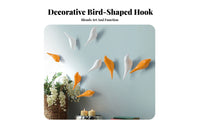 Creative Design Bird Shaped Wall Hook Elegant Shape Modern Creature Wall Hook Multi-Purpose for Nature Lovers, Entryway, Behind Door