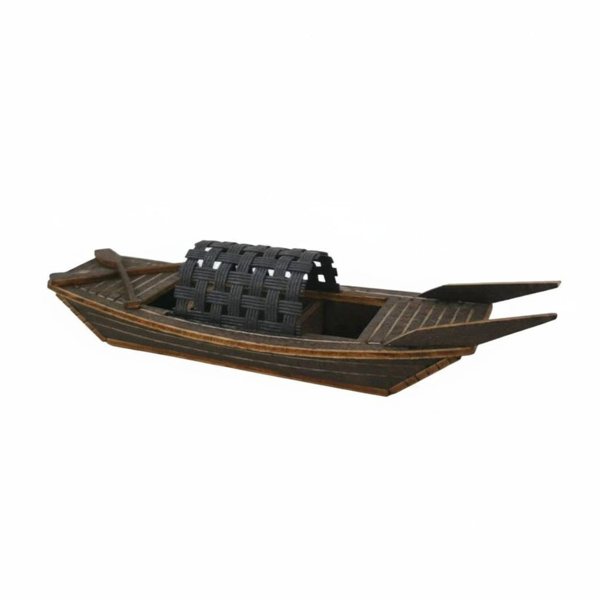 Traditional Chinese Boat Model Display Decoration Covered Boat Model Giftable