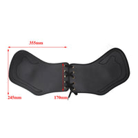 Black Motorcycle Heat-Guard Pad Easy to Install Leather Heat Guard with Laces Wear Resistant Motorcycle Frame Barrier Comfortable for Cruiser Owners, Highway Commuting