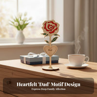 Table Decor Wooden Blossom Layered 3D Sturdy Boxwood for Shelf