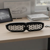 Glossy Black Car Grille with Mesh Insert ABS Front Grille Mesh Long-Lasting Painted