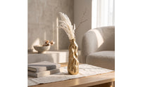 Sculptural Vase Elegant Aluminum Vase Sophisticated Vessel for Tabletop