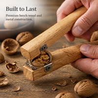 Beechwood Peanut Sheller and Nut Cracker Tool