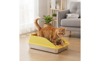 Stainless Steel Waste Receptacle Smooth Surface Cat Waste Receptacle Easy to Pet Hygiene Supply for Cats, Indoor, Home