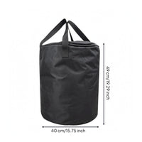 Heater Storage Bag Black Portable Heater Carry Bag Equipment Carrier Rounded Base Shoulder Straps