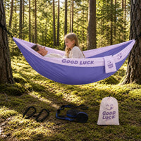 Outdoor Anti-Roll Hammock for Adults & Kids, Portable Double Camping Swing