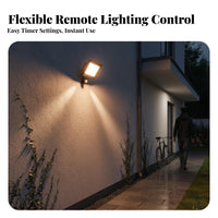 LED Floodlight Remote Control Motion Floodlight Weatherproof IP65 Waterproof Outdoor Light for Corridor, Garage, Driveway