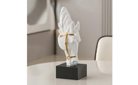Horse Head Sculpture Tabletop Horse Head Statue Decorative Decor for Entryway, Bookshelf