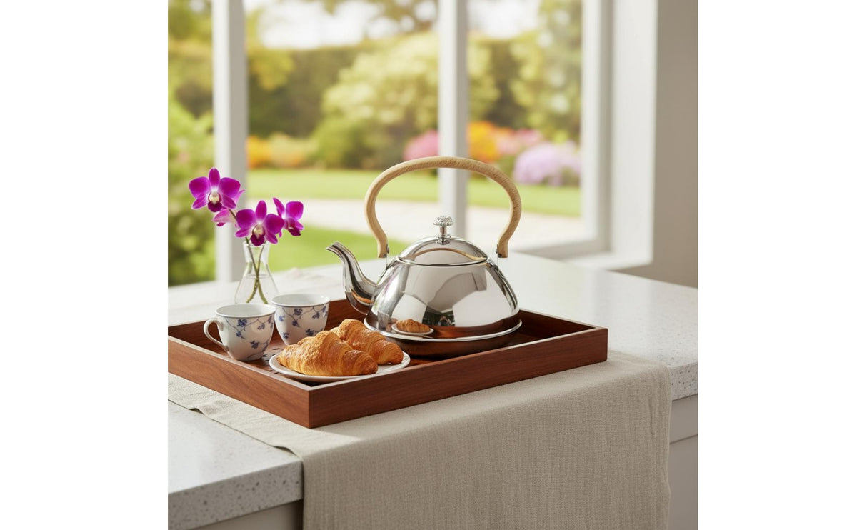 Stainless Steel Tea Kettle Easy to Clean Household Cookware Shiny Mirror Finish Kitchen Item for Teahouse
