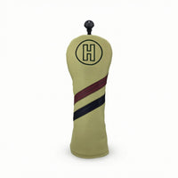 Golf Headcover Leather-Like Golf Club Cover Headcovers Stitched Shielding for Golfers