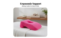 U-Shaped Face Cradle Removable and Washable U-Shaped Face Pillow Easy to Clean Massage Table Headrest Cushion for Chiropractors, Clients, Home, Travel