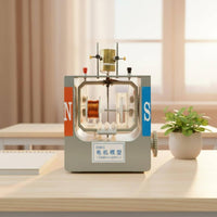 Hand Crank Motor Model Clear Demonstration Manual Electric Motor Model Sturdy Build Education Equipment for Teacher, Classroom
