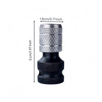 Knurled Square Drive Hex Adapter Metal Socket to Bit Adapter Compact Impact Wrench Converter Cylindrical