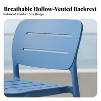 Minimalist Design Stackable High Stool Indoor & Outdoor Use Bar Chair Easy to Clean Seating Furniture Single-Piece Molded for Adults, Homeowners, Business Owners, Cafe, Patio, Kitchen, Dining Room