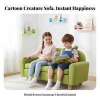Cute Cartoon Design Fluffy Character Seat Mini Size creatureShaped Armchair Soft and Comfortable children's Sofa Child-Safe for Toddlers, Preschoolers, Parents, Reading Corner, Kindergarten, Playroom, Living Room