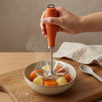 Long Handle Detachable Potato Masher Perforated Plate Stainless Steel Potato Masher Lightweight Mashing Utensil