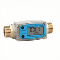 Flow Meter with Digital Display Digital Impeller tester Volumetric Meter Stable for Workshop