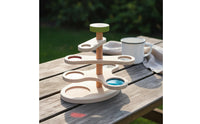 Montessori Type Learning Toy Colorful Wooden Stacking Toy Fine Movement Skills Color Sorting Stacker Observation Play for 1-3 Year Olds, Toddlers, Preschool, Classroom