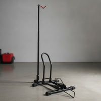 Vertical Bike Stand Space-Saving Freestanding Bike Rack Stable for Cyclists
