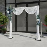 2 Pieces Wedding Arch Flower Set Rustic Design Corner Floral Arrangement