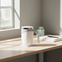 Automatic Self-Stirring Mug Insulated Self-Stirring Mug with Lid Portable Easy to Clean for Coffee Lovers, Office Workers, Students, Desk, Home, Dorm Room