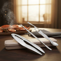 6 Pieces Seafood Spoon and Utensil Set Rust-Resistant Seafood Tools Kit Gift