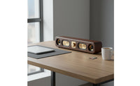 Bass Boosted Retro Bluetooth Speaker Aux Input Vintage Wooden Speaker Easy to Use for Desktop