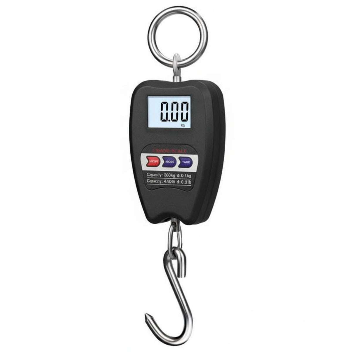High Precision 200kg Industrial Scale Tare Function Portable Electronic Hanging Scale Backlit Screen for Farmers, Warehouse, Farm