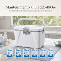 2.6L Portable Insulated Cooler Box for Insulin and Medications with Ice Packs