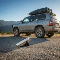 Foldable Anti-Slip Car Step Compact Storage Anti Slip Car Step 400 Lb Capacity Vehicle Accessory for Roof Entry