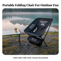 Foldable Moon Chair space-saving Folding Stool Lightweight Portable Seat Easy Setup for Backpackers, Gardeners, Camping, Fishing, Hiking, Backpacking