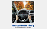Warm Short Plush Steering Wheel Cover, Universal, Anti-Slip, Autumn/Winter, Soft, Cute, For Men & Women