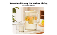 Large Capacity Beverage Pitcher Sealed Lid Refrigerator Drink Container with Spout Leak-Tight Seal Iced Tea Pitcher with Infuser for Picnic, Party