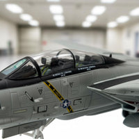 Alloy and Plastic F-14 Tomcat Fighter Jet Fragile Static Airplane Figurine Detailed Finish Aircraft Realistic Modeling for Collectors