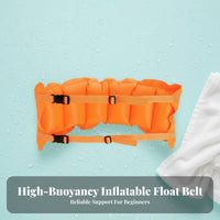 Comfortable Swimming Waist Buoyancy Aid Portable Inflatable Swim Belt Lightweight for Beginners, Children