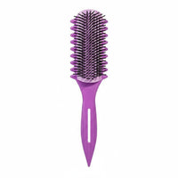 Easy to Clean Detachable 9-Row Brush Professional Grade Wave Defining Brush for Women, Salon