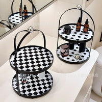 Iron Storage Rack, 2-Tier, Tabletop, Modern Minimalist