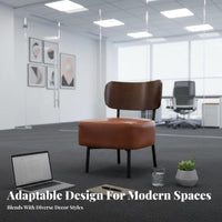 Minimalist Design Armchair and End Table pair multipurpose Use Conversation Set Space-Saving Living Room Furniture Ergonomic Backrest for Interior Designers, Apartment Dwellers, Coffee Shop, Reception Area, Small Spaces, Balcony