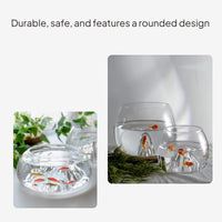 Mini Iceberg Glass Fish Bowl Desktop Enclosure