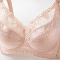Full Coverage Bras for Women with Underwire Support and Four Hook Closure, Plus Size Supportive with Extremely Thin Molded Cups