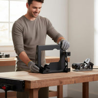 Electric Planer Inverted Mount Portable Benchtop Jointer Stand Quick Install Power Tool Accessory for Woodworkers, Workshop, Garage