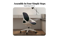 Breathable spinerest Ergonomic Mesh spine Chair Lumbar ergonomic spinerest mid-back-backrear Mesh rotating Chair Minimalist and design Office Furniture Adjustable Height for Students, Workplace, Study Room, Bedroom